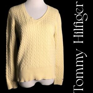 S Tommy Hilfiger sweater. Yellow, longsleeved